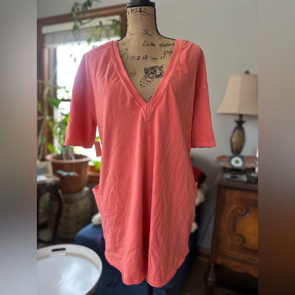 🆕 Free People Movement Coral V-Neck Women's Romper. Size Small.